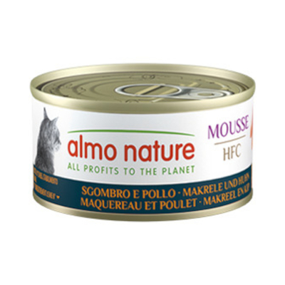 6x70g Almo Nature HFC Cat Mousse Makreel en Kip natvoer voor katten - natvoer katten