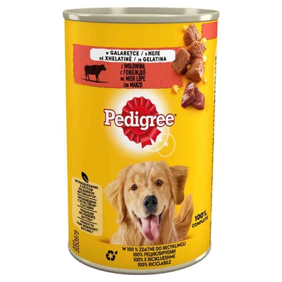 Voordeelpakket 24 x 400 g Pedigree Adult Classic - met Rund - natvoer honden
