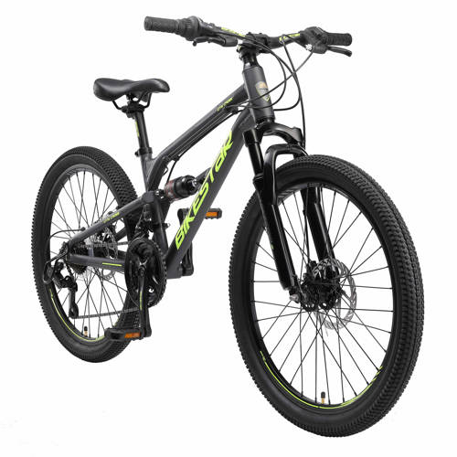 BikeStar MTB Fully kinderfiets 24 inch zwart