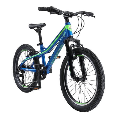 BikeStar MTB kinderfiets 20 inch blauw /groen, 7 speed