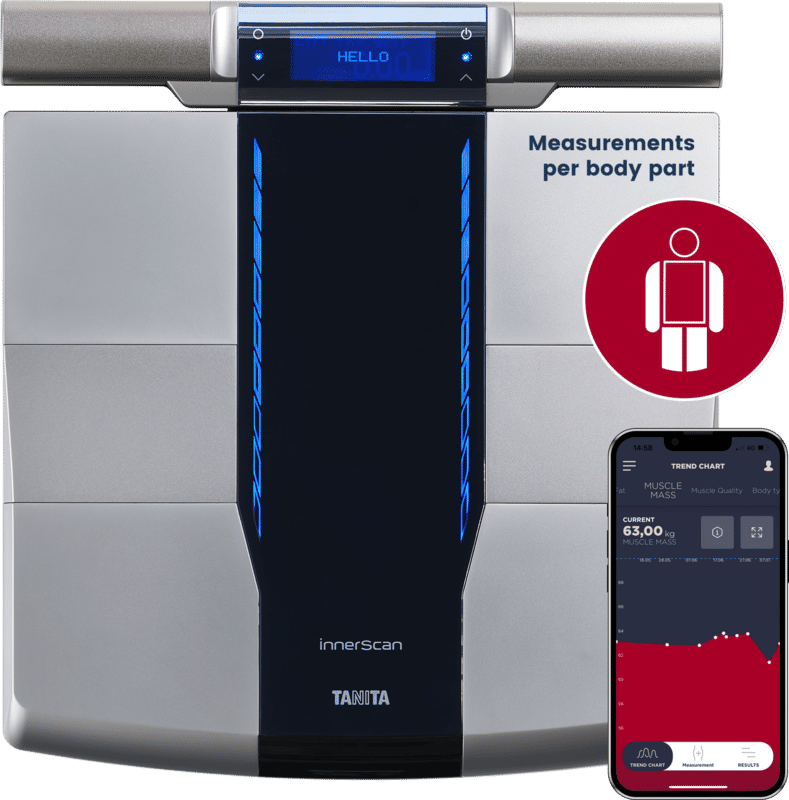 TANITA RD-545HR - Slimme Segmentale Lichaamsanalyse Weegschaal - Met Gratis App - Professionele technologie voor thuisgebruik