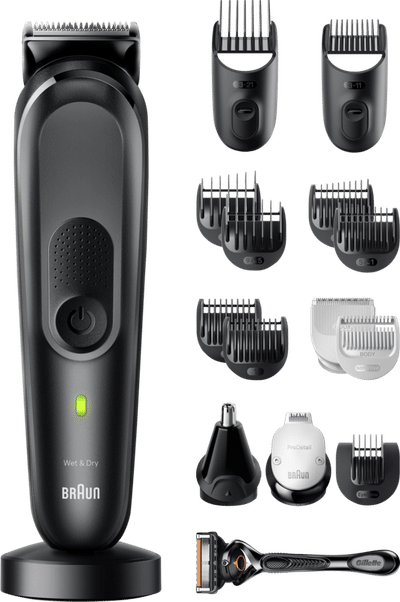 Braun Body trimmer Styler 17-in-1 MGK7491 Zwart / Leigrijs