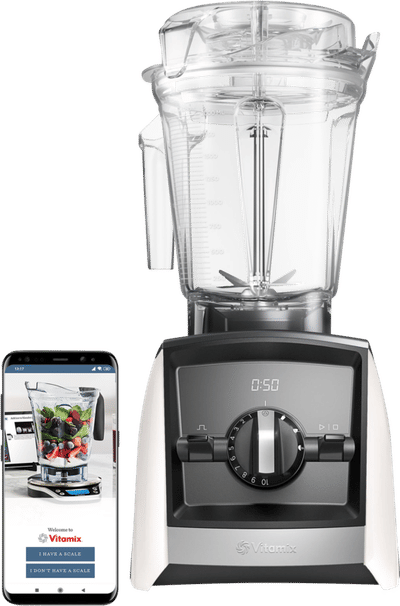 Vitamix A2500i Ascent - high performance blender - 3 programma's - 2.2 PK motor - 2 liter kan - 10 jaar garantie - Wit