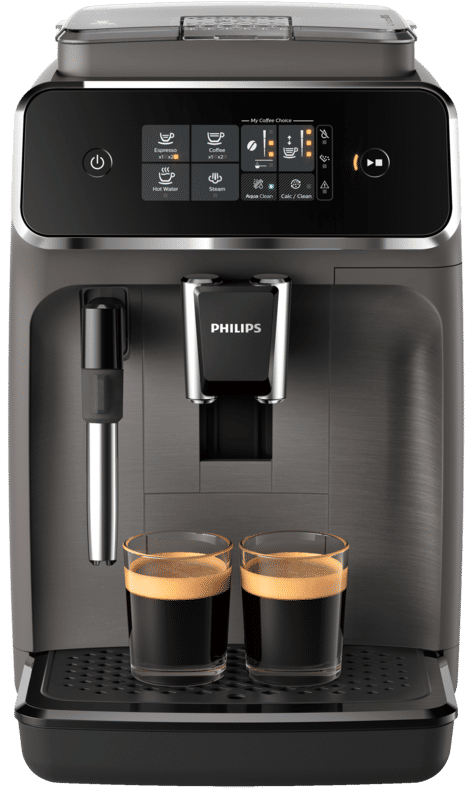 Philips 2200 Series EP2224/10 - Espressomachine - 2 Soorten Koffie + Heet Water - Kasjmiergrijs - + AquaClean Filter