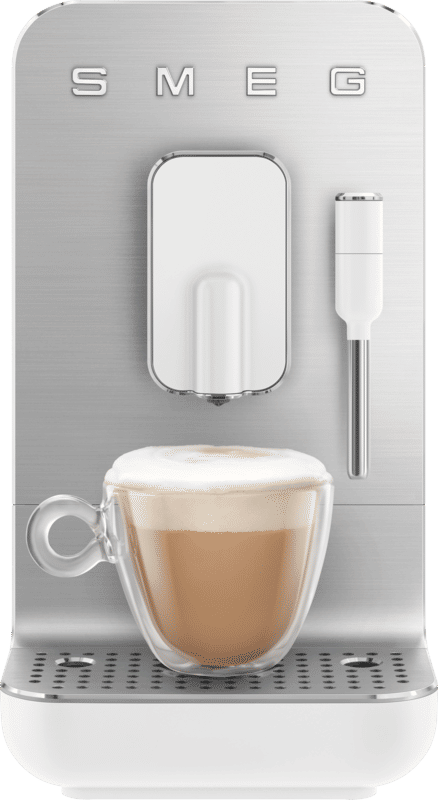 SMEG BCC12WHMEU - Espressomachine - Mat wit - Volautomatisch met stoompijp