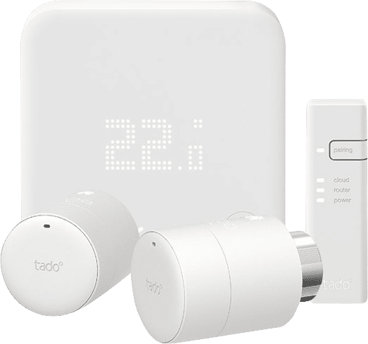 Tado Slimme Thermostaat V3+ startpakket + 2 radiatorknoppen