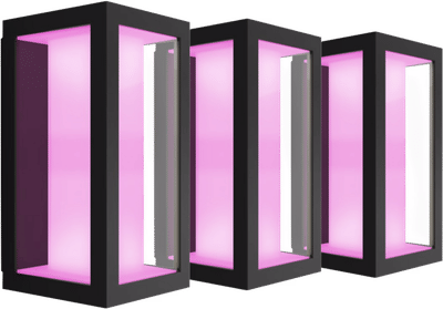 Philips Hue Impress muurlamp White and Color zwart smal 3-pack