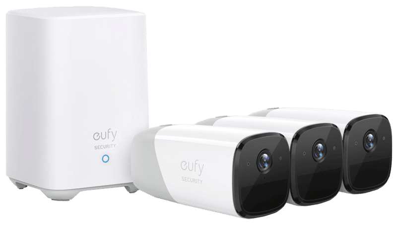 Eufy eufyCam 2 Pro 3-Cam Kit Rond IP-beveiligingscamera Binnen & buiten 2048 x 1080 Pixels Muur