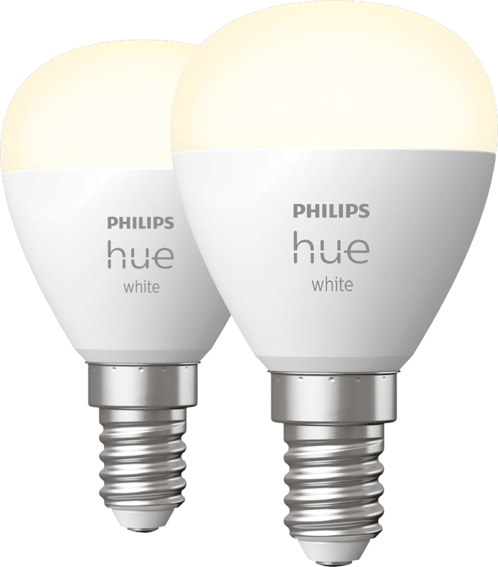 Philips Hue Kogellamp White E14 Duo pack