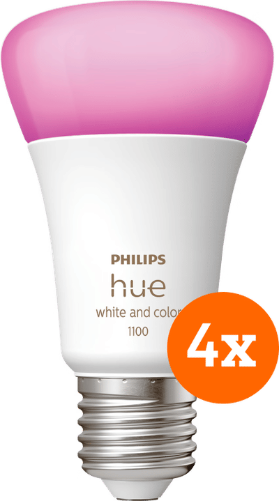 Philips Hue White and Color E27 1100lm 4-pack