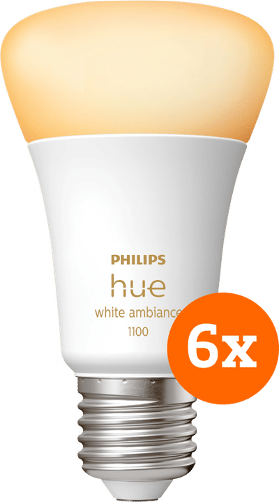 Philips Hue White Ambiance E27 1100lm 6-pack