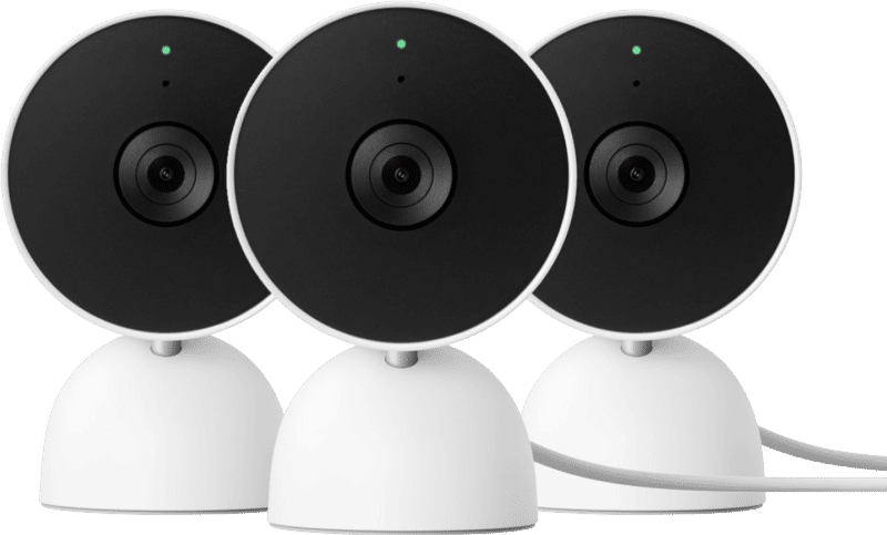 Google Nest Cam Indoor Wired 3-pack