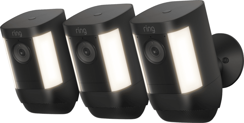 Ring Spotlight Cam Pro - Battery - Zwart - 3-pack