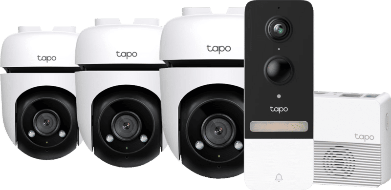 TP-Link Tapo C500 3-pack + Smart Battery Video Doorbell D230S1