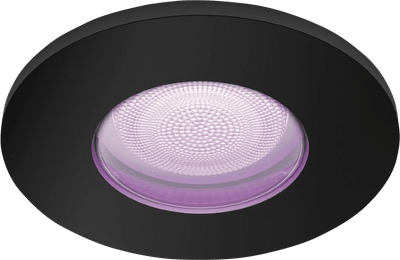 Philips Hue Xamento badkamer inbouwspot White and Color - Zwart - Rond