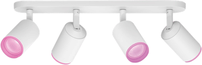 Philips Hue Fugato Opbouwspot White and Color - Wit - 4-spots