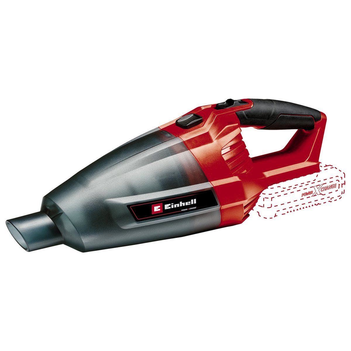 Einhell Accu Kruimelzuiger TE-VC 18 Li Solo - Power X-Change - 18 V/Li-ion - 42 mbar - 0,54 L - Incl. 5 accessoires - Excl. accu en lader