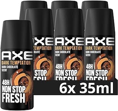 AXE Dark Temptation Deospray, zonder aluminium, 6 x 35 ml
