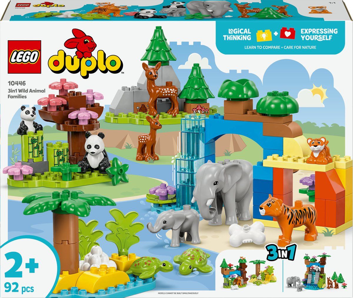 LEGO DUPLO Stad 3-in-1 families van wilde dieren 10446