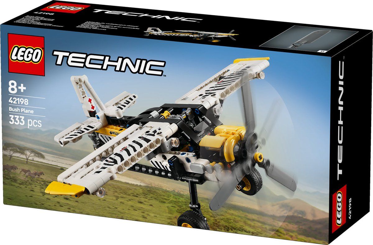 LEGO Technic Junglevliegtuig, cadeauset voor kinderen 42198