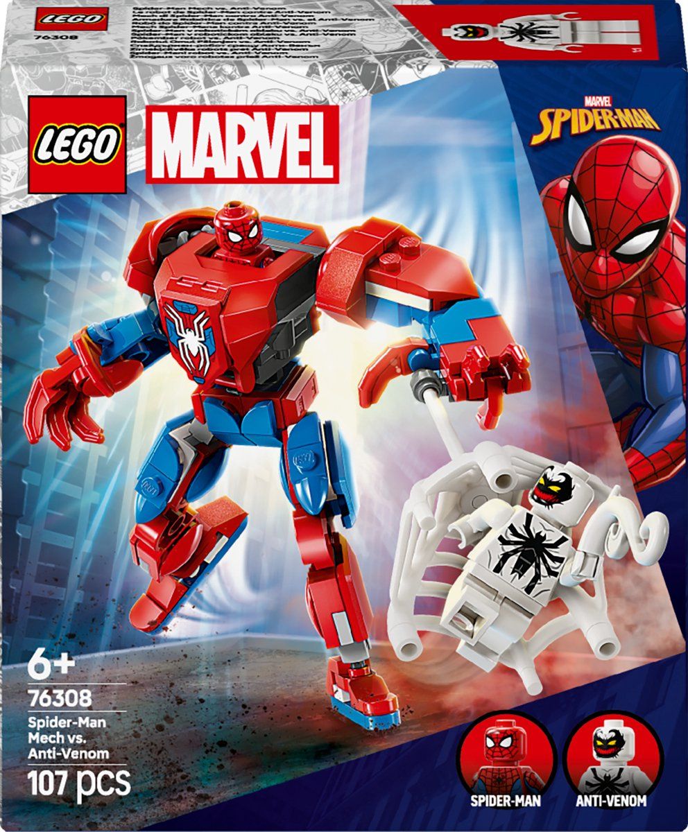 LEGO Super Heroes Marvel Spider-Man mecha vs. Anti-Venom bouwset 76308