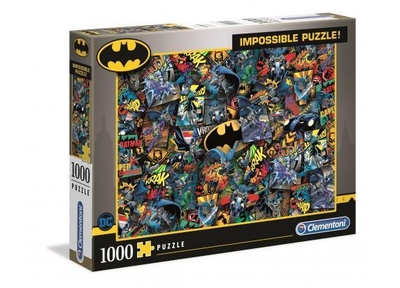 Clementoni - Puzzel 1000 Stukjes - Impossible Batman - Puzzel Voor Volwassenen en Kinderen - 14-99 jaar - 39575
