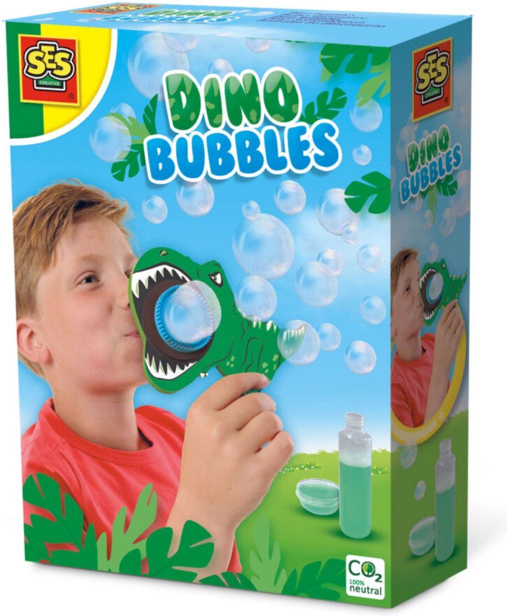 SES - Dino Bubbles - sterk bellenblaassop - gemakkelijk afwasbaar - dino thema - Dinosaurus Speelgoed