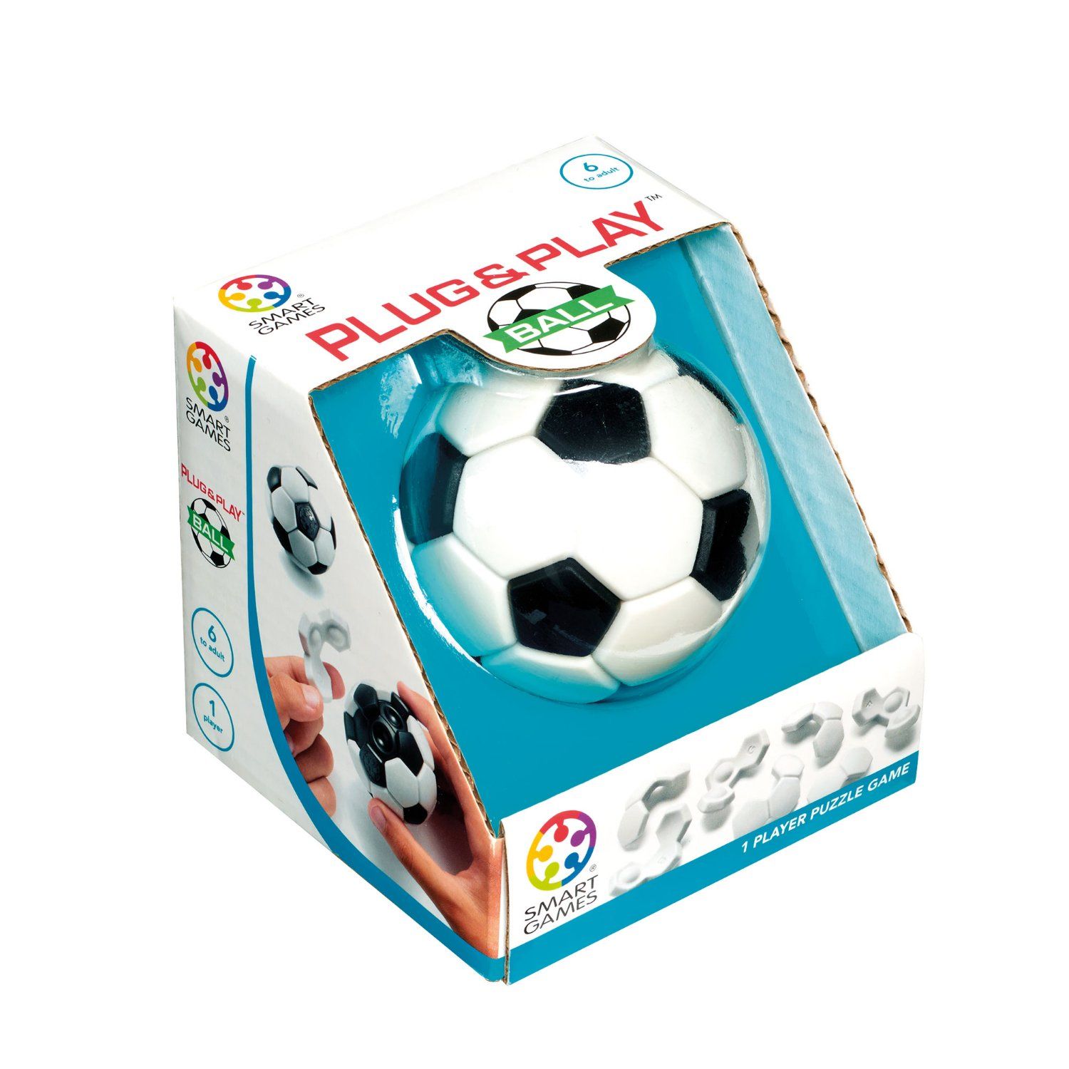 SmartGames - Plug & Play Ball - voetbal puzzel - fidget toy en breinbreker