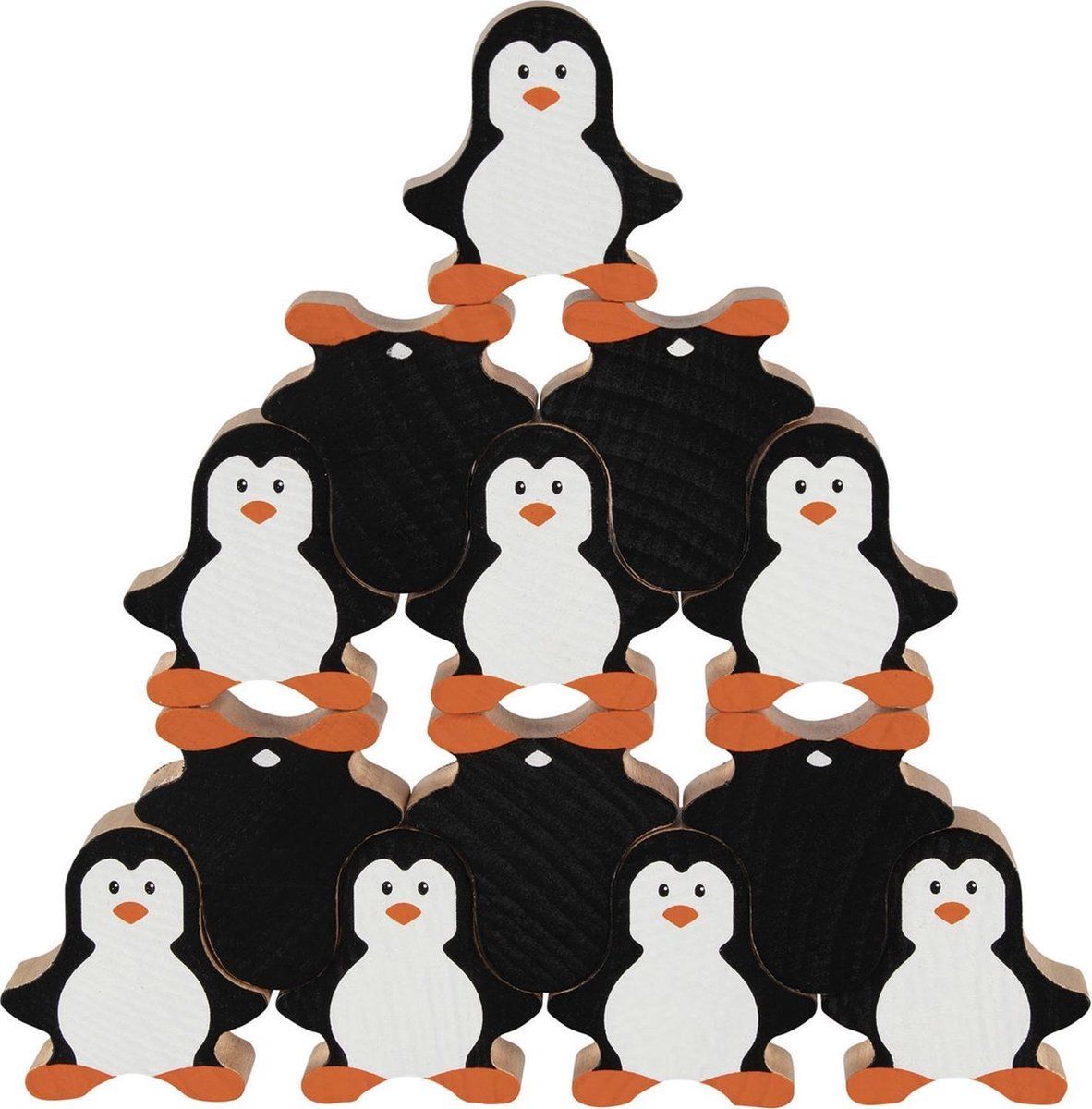 Goki Houten Stapelspel Pinguin