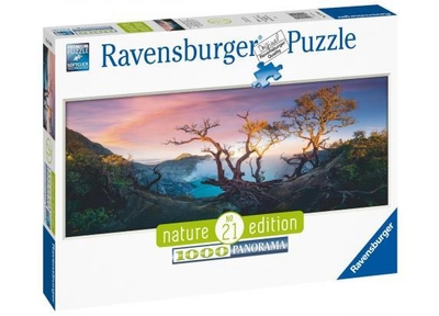 Ravensburger Zwavelzuurmeer bij Mount Ijen, Java 1000st Panorama