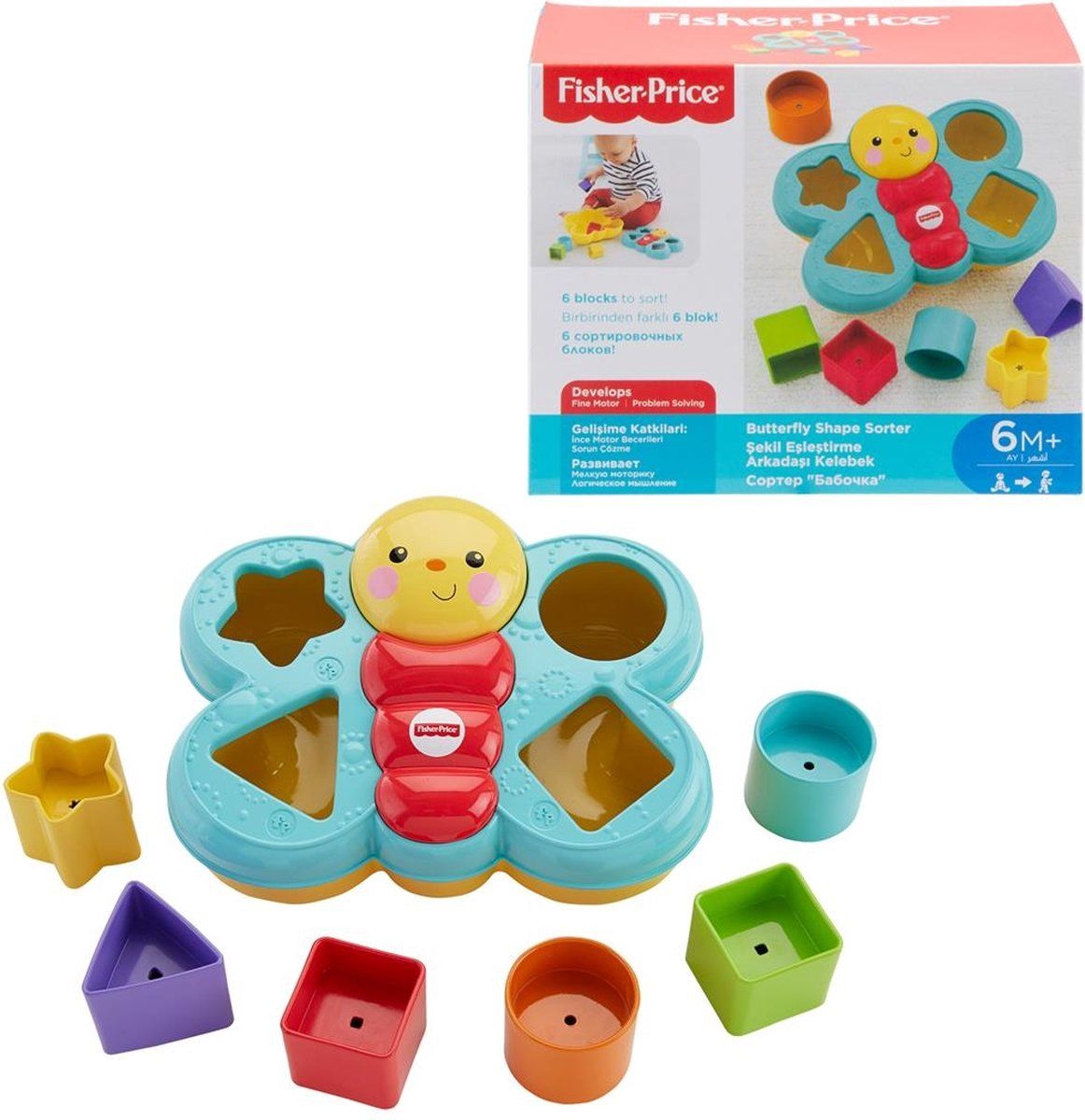 Fisher-Price Vlinder Vormensorteerder - Vormenstoof