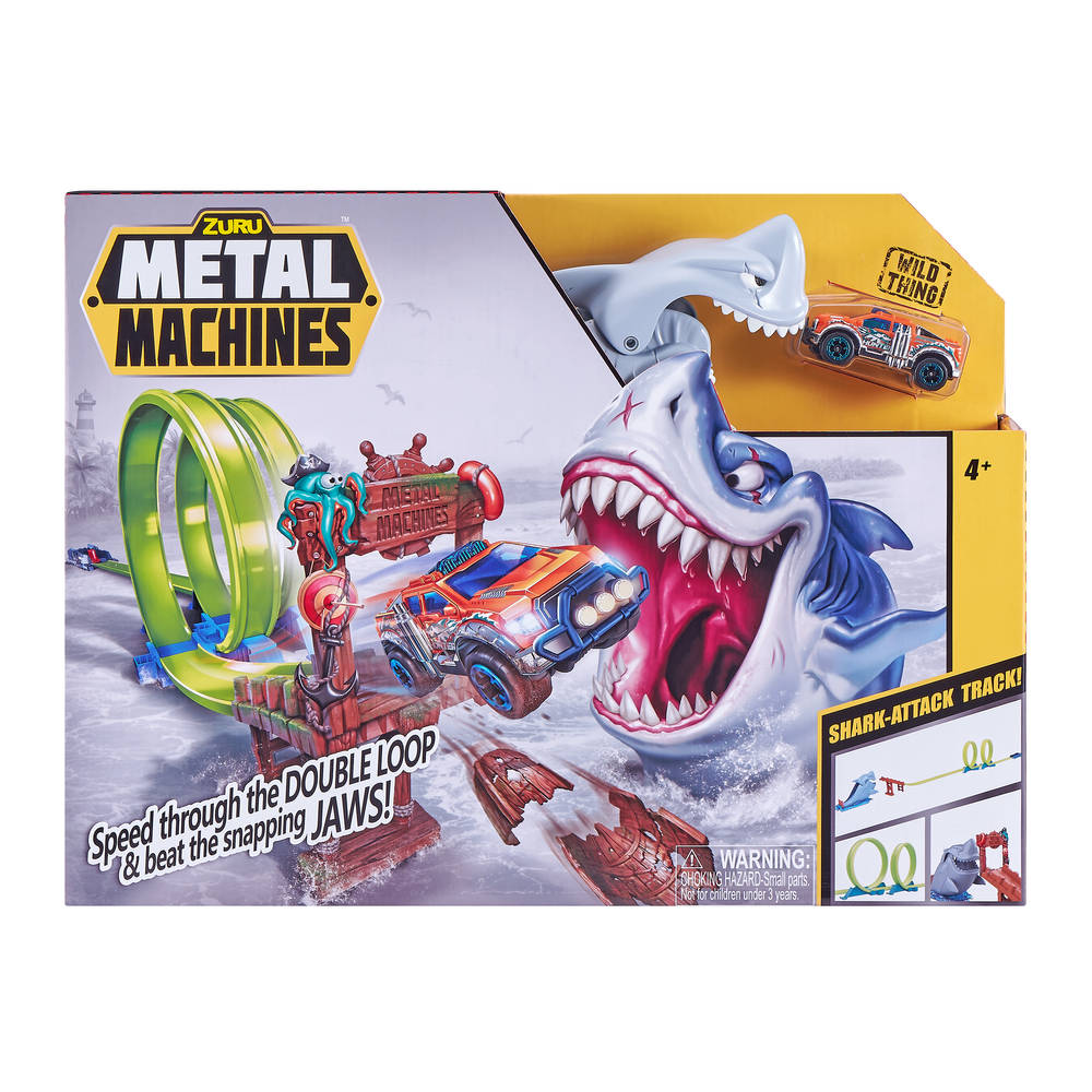 Zuru Metal Machines Shark Attack Racebaan + Die-Cast Auto