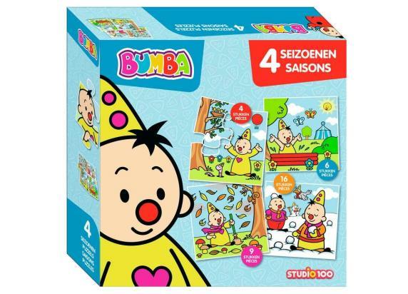 Bumba 4 in 1 puzzel - de seizoenen - 4/6/9/16 stuks