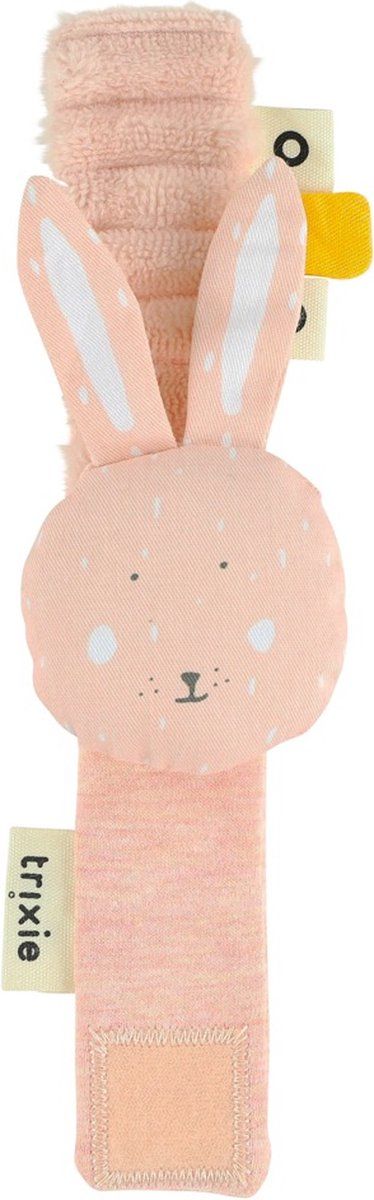 Trixie Armband Rammelaar Mrs. Rabbit - Activiteitenspeelgoed Baby - Eerste speelgoed - Kraamcadeau - Rammelaar