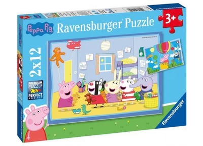 Ravensburger puzzel Peppa Pig - Twee puzzels - 12 stukjes - kinderpuzzel