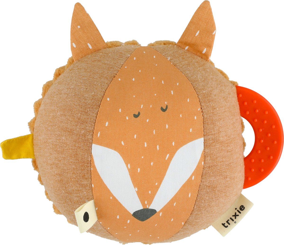 Trixie Activiteitenbal - Mr. Fox - Activiteitenspeelgoed voor Baby - Eerste speelgoed - Kraamcadeau - Rammelaar