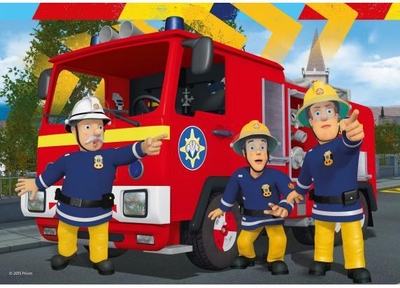Ravensburger puzzel Brandweerman Sam helpt je uit de brand - 2x24 stukjes - kinderpuzzel