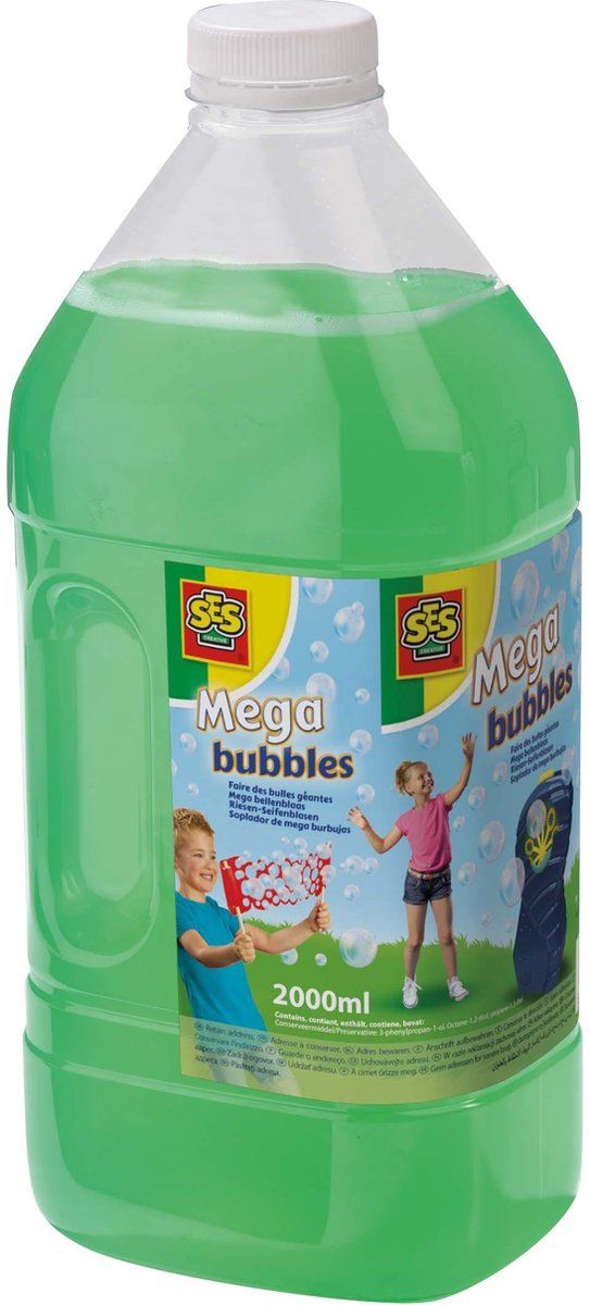 SES - Mega bubbles - bellenblaas - navulling -  2000ml - voor Mega bubbles en Mega bubbles XXL