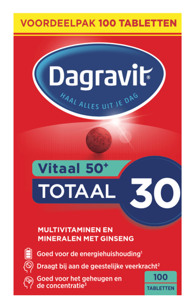 Dagravit Totaal 30 Vitaal 50+ 100 tabletten