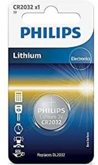 Philips Lithium CR2032 3 Volt 1 stuk