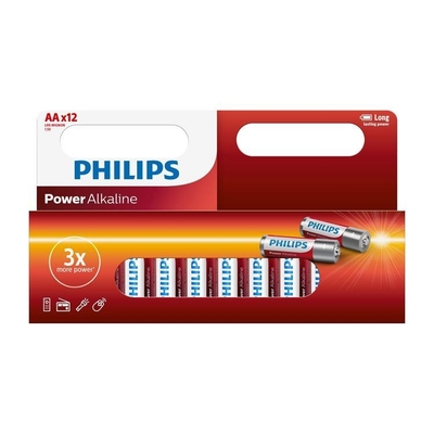 Philips Power Alkaline - AA Batterijen - 12 stuks