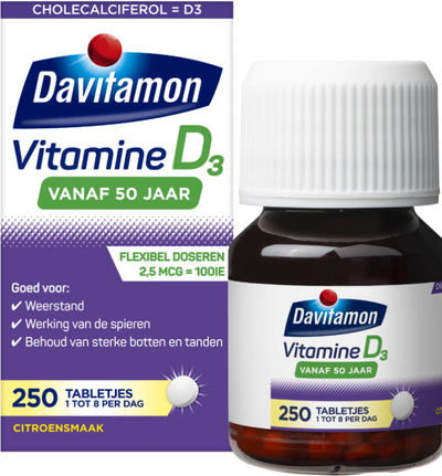 Davitamon Vitamine D 50+ 250 tabletten