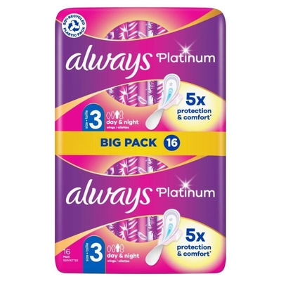 Always Maandverband Platinum Ultra Night 16 stuks
