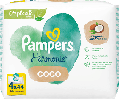 Pampers Harmonie Cocos billendoekjes - 176 stuks