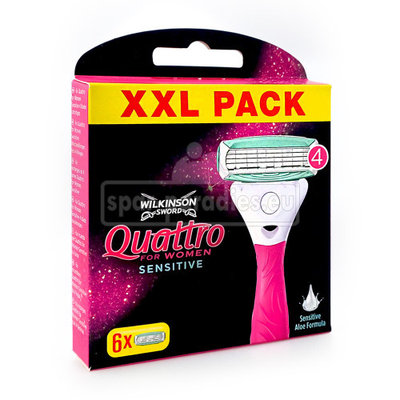 Wilkinson Quattro for Women scheermesjes - 6 stuks