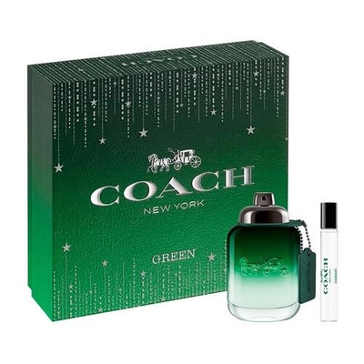 Coach Green Eau De Toilette Set - 60ml And Travel Spray 75ml