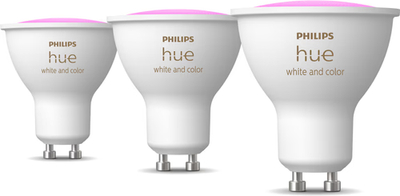 Philips Hue White and Color GU10 3-pack