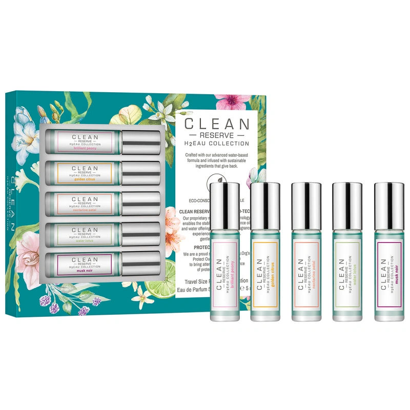 Clean Gift Set Reserve H2Eau Travel Size Rollerball Collection EdP 25 ml