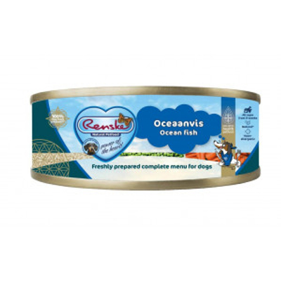 Renske oceaanvis nat hondenvoer (blik 95 g) 1 tray (24 x 95 g) - natvoer honden - hondenbrokken - natvoer honden