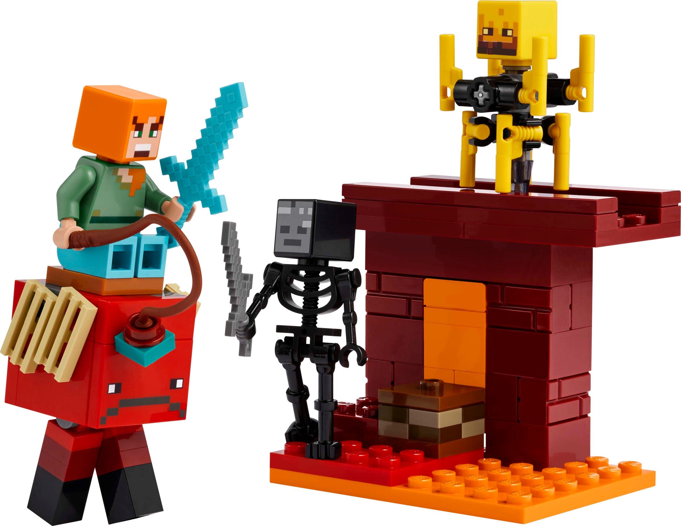 LEGO Minecraft De lavastrijd in de Nether speelgoed voor kinderen 21266